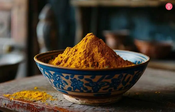 Use turmeric to fix a too light foundation for yellow-skinned women