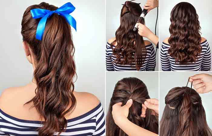French-Braided-Crown-Ponytail