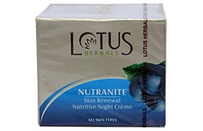 Lotus Herbal Nutranite Skin Renewal Nutritive Night Cream