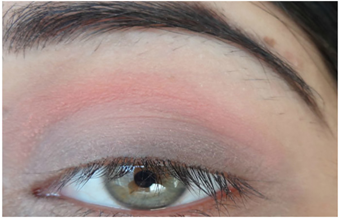 Step 9 of how to use blush as eye shadow