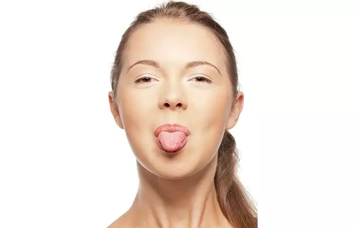 Stick out your tongue for reducing double chin