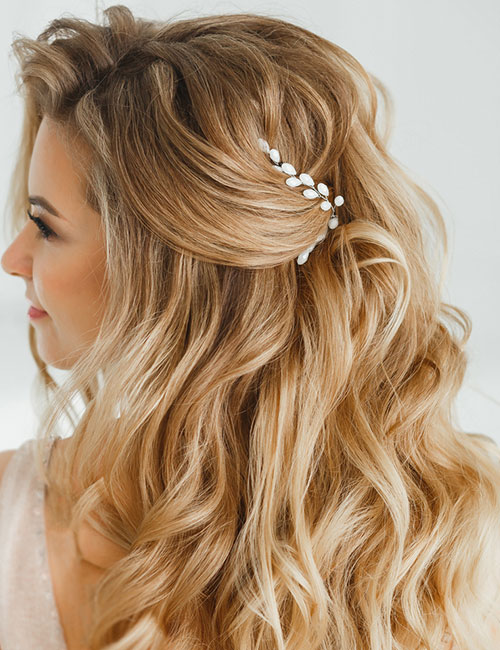 Hair style | Hairstyles for gowns, Bridal hair buns, Wedding hair and makeup