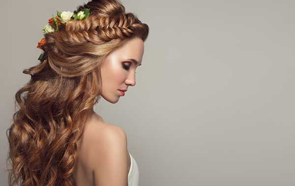 wavy braid formal hairstyle for long hair