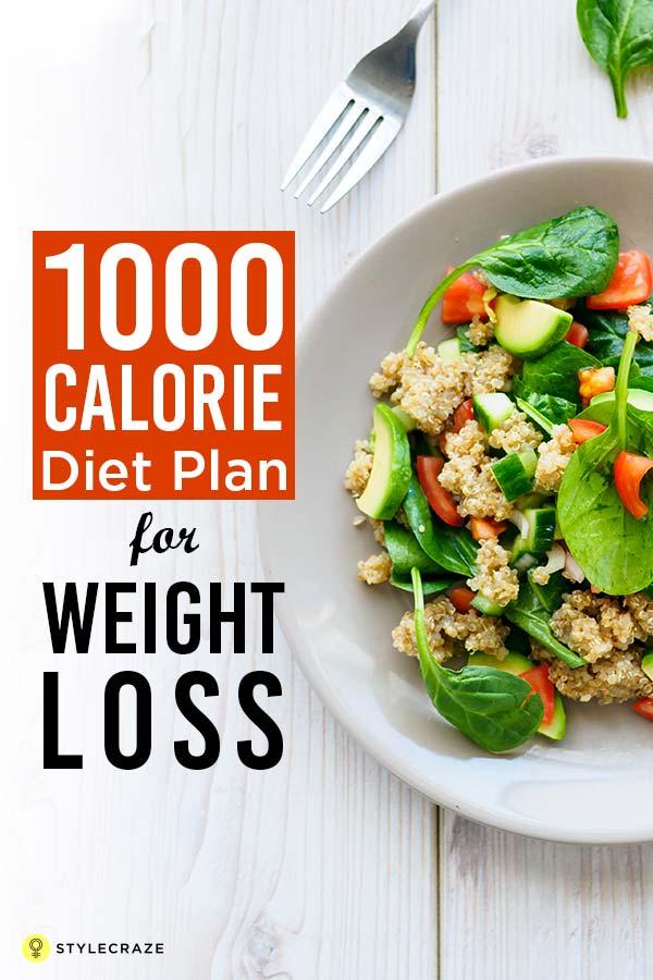 1000 Calorie Diet Plan For Weight Loss What To Eat Avoid