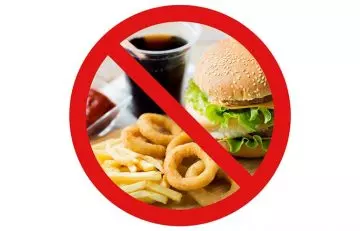 Avoid snacking on junk food
