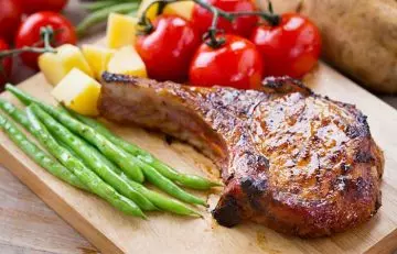 Pork chop is a biotin-rich food