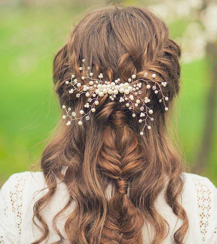 50 Simple Bridal Hairstyles For Curly Hair
