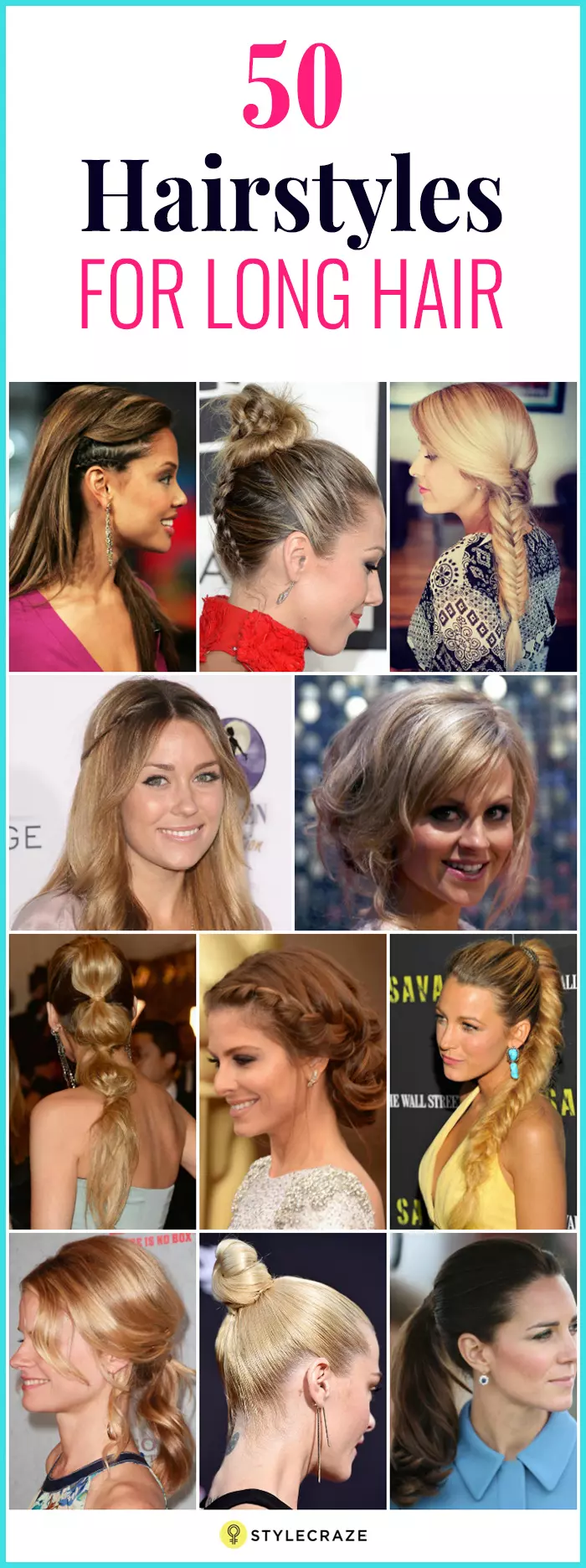 Pretty and unique hairstyles for long hair