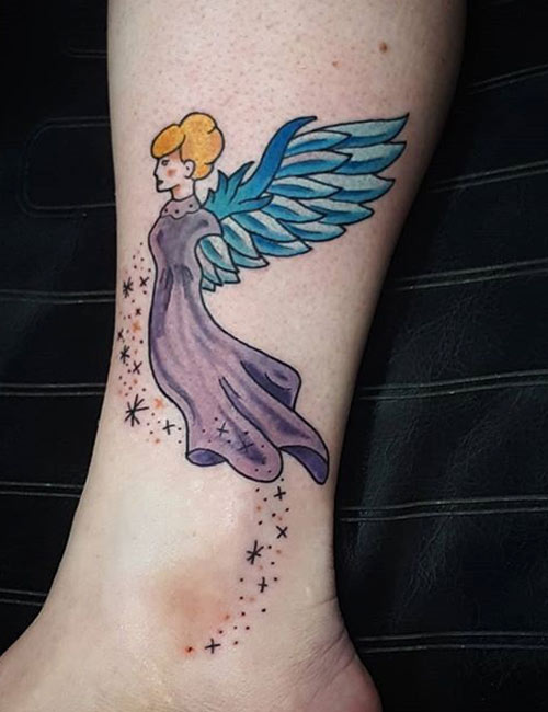 Watercolor Angel Tattoo Meaning On Wrist
