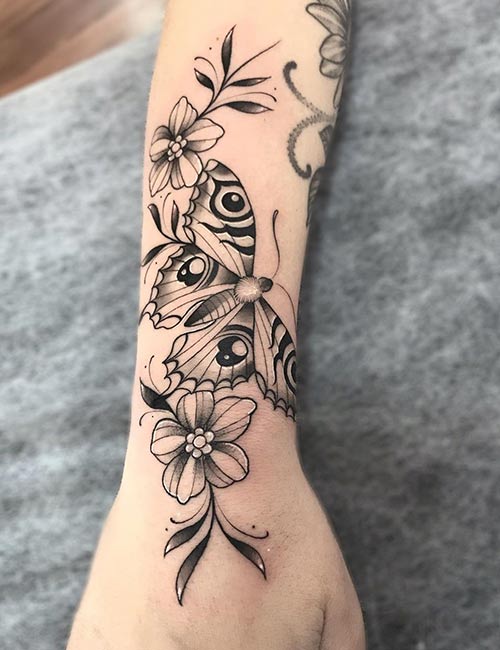 Butterfly tattoo design for women