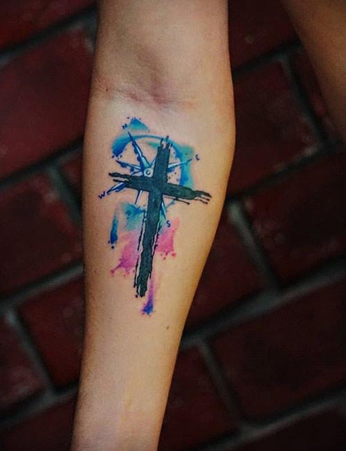 Fernz Shadow Tattoo kochi  Inspiring Jesus Face in cross Tattoo  Facebook