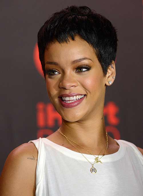 Cutesy pixie cut short hairstyle for women