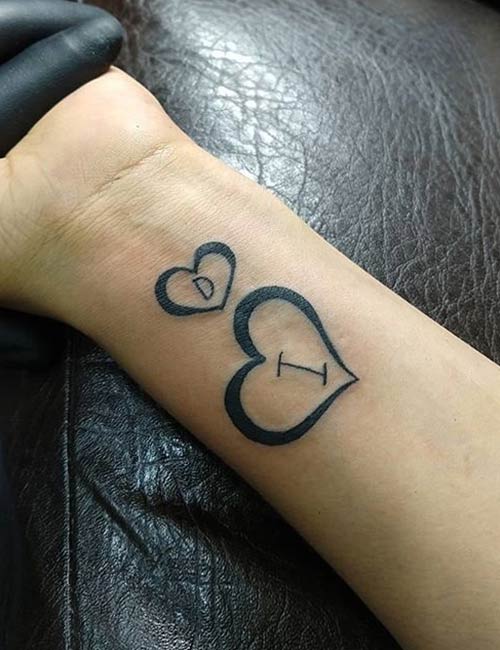 Heart Tattoos Designs On Wrist