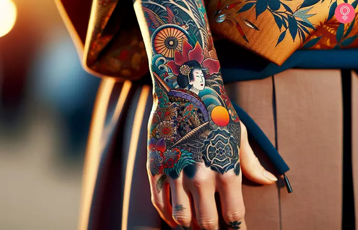 Japanese Hand Tattoo