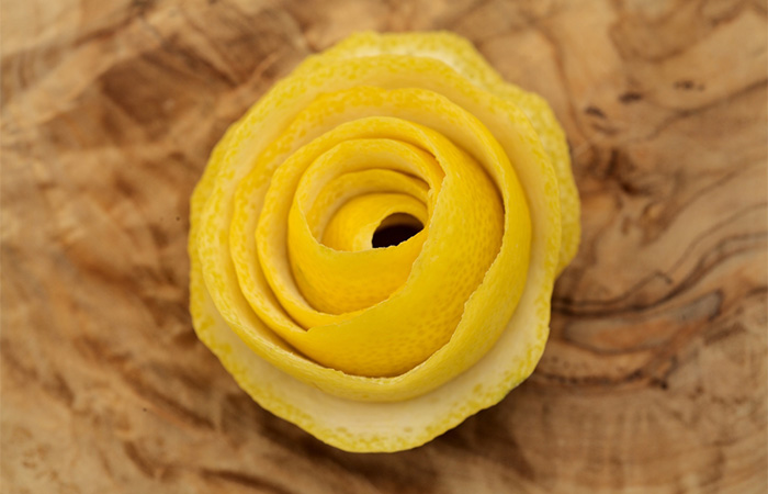 Lemon peel potpourri to freshen surroundings