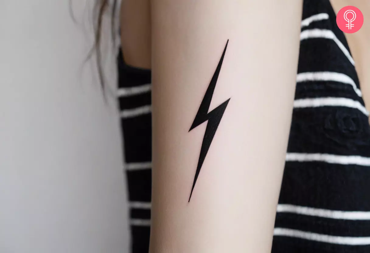 Lightning Arm Tattoo