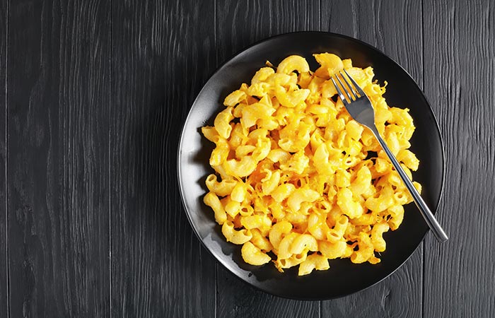 Macaroni food is rich in iodine