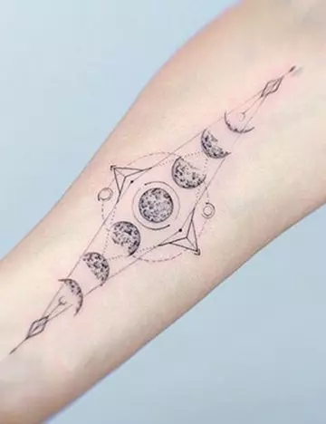 Moon tattoo design for women