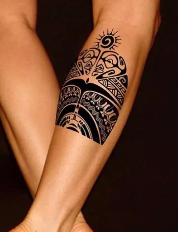 Polynesian tattoo design for women
