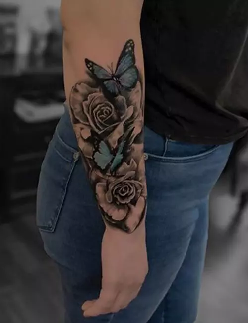 Rose tattoo design for women