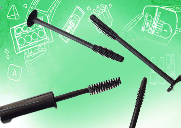 Silicone mascara brushes
