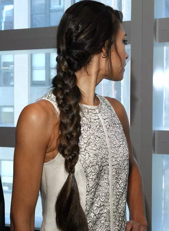 Simple twisted side braided hairstyle for long hair