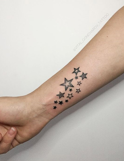 Star tattoo design for women
