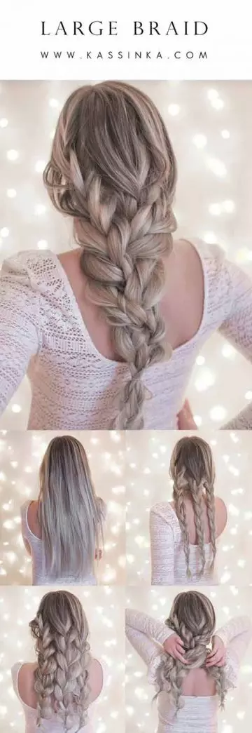 Large braids for girls