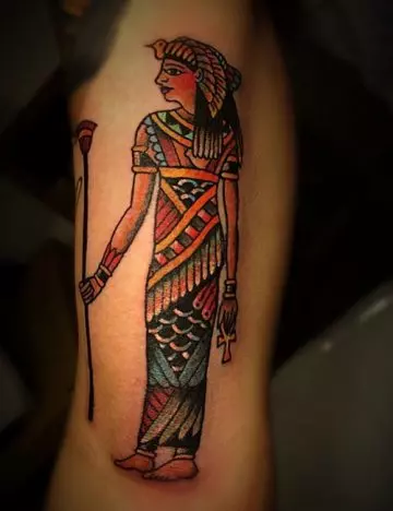 Egyptian tattoo design for women
