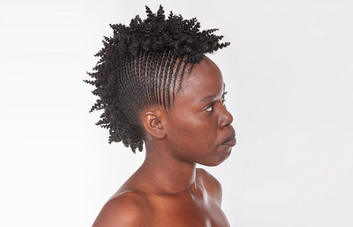 The twisted mohawk hairstyle