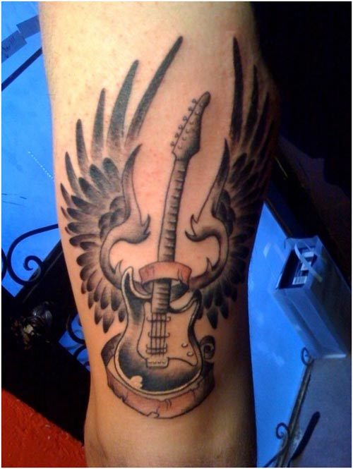 42+ Free Tattoo Guitar Simple HD Tattoo