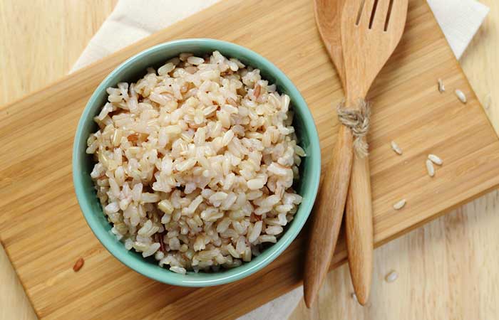 Brown rice is a carbohydrate-rich food