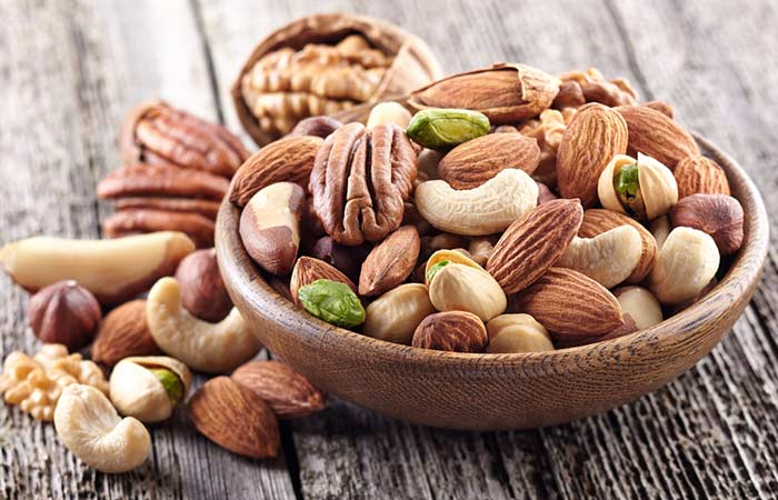 Nuts are carbohydrate-rich food
