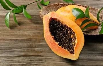 Papaya is rich in vitamin E