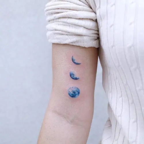 Blue moon tattoo