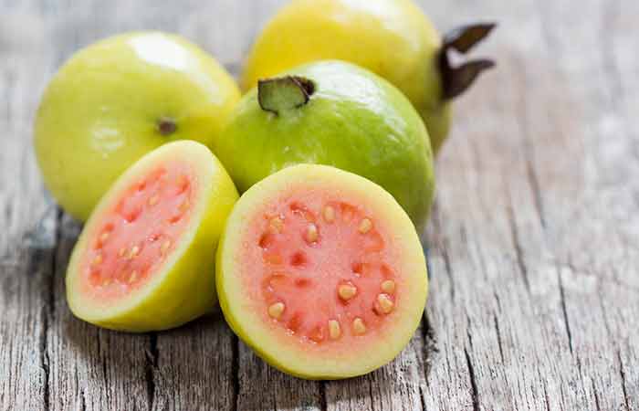 Guava contains vitamin C