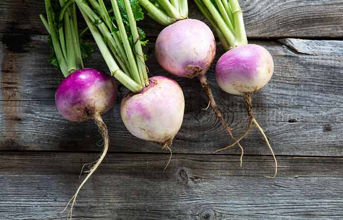 Turnips contain vitamin C