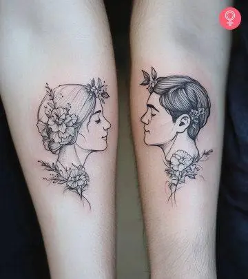 Getting matching tattoos is a brilliant way to honor your love for each other.