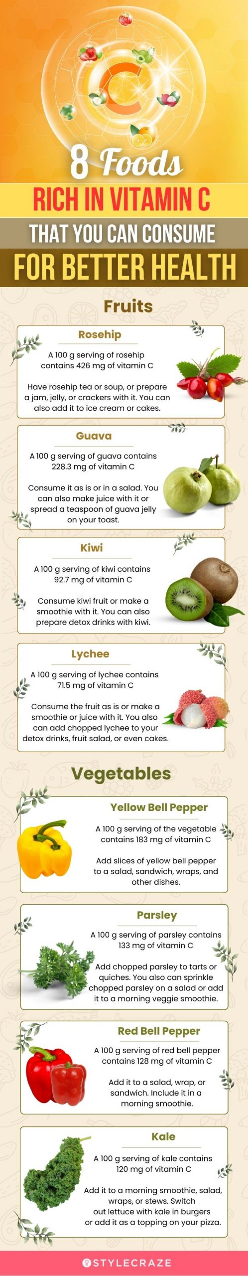 8 foods rich in vitamin c that you can consume for better health (infographic)