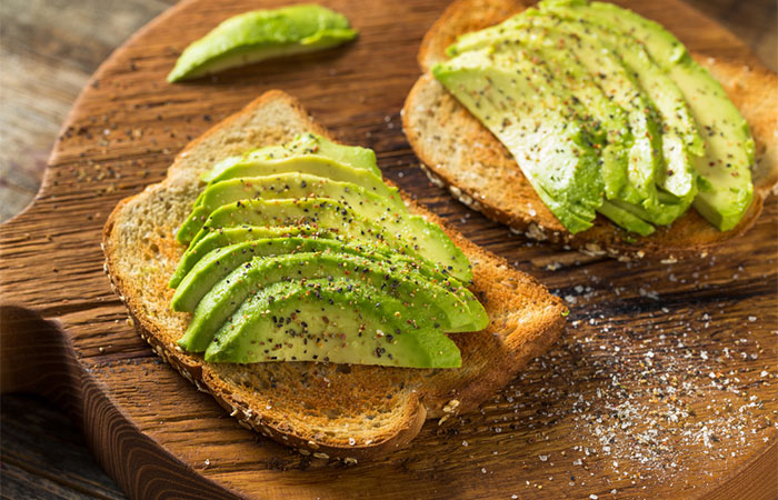 Avocado toast for 3-day diet