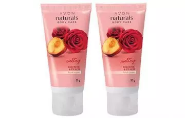 Avon Naturals Sultry Red Rose And Peach Hand Cream - Hand Creams
