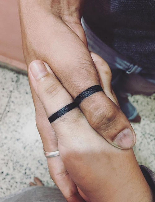 Band tattoo for couples