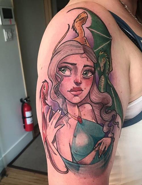 Female Dragon Tattoo