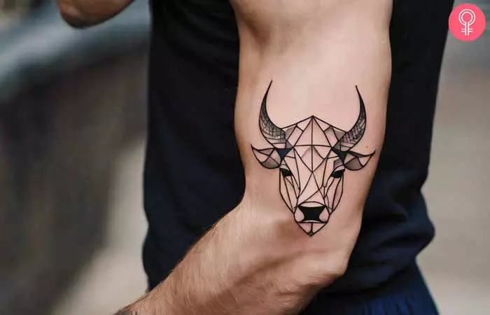 Geometric-Taurus-Tattoo