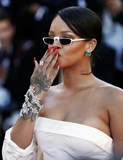 Rihanna Hand Tattoo Design