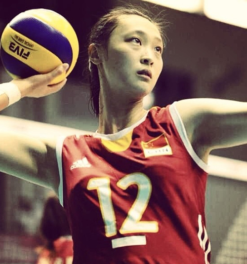 Hui Ruoqi beautiful Chinese girl and volleyball player