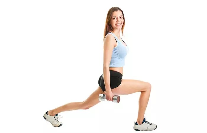 Lunges to lose weight in your thighs