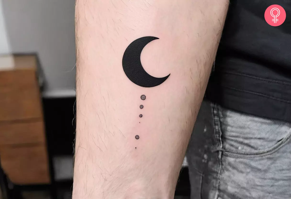 Moon Tattoo For Men