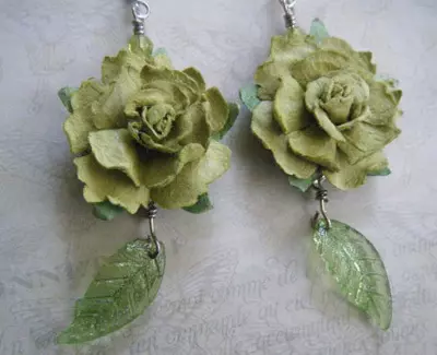 Paper rose is one of the most beautiful green roses