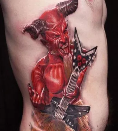 Rockstar devil tattoo
